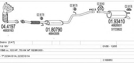 C100053012760 MTS Exhaust System