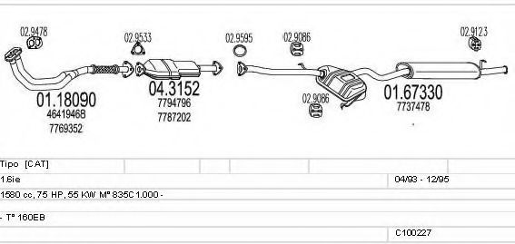 C100227012943 MTS Exhaust System Exhaust System