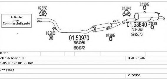 C100500013217 MTS Exhaust System Exhaust System