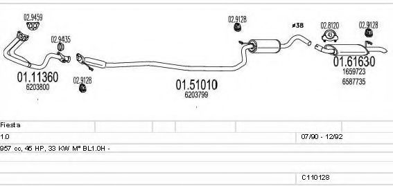 C110128003835 MTS Exhaust System
