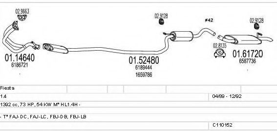 C110152003863 MTS Exhaust System