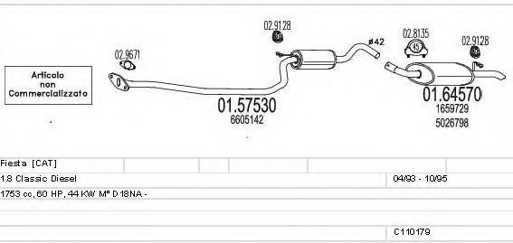 C110179003890 MTS Exhaust System