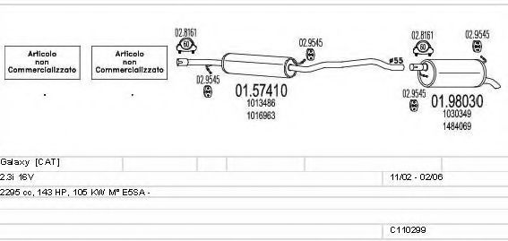C110299004044 MTS Exhaust System