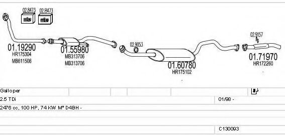 C130093008087 MTS Exhaust System Exhaust System