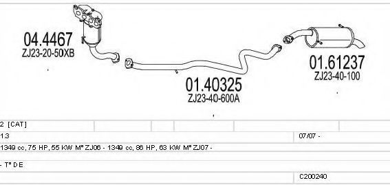 C200240024245 MTS Exhaust System Exhaust System