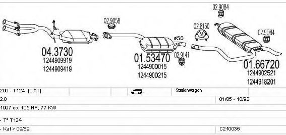 C210035004995 MTS Exhaust System