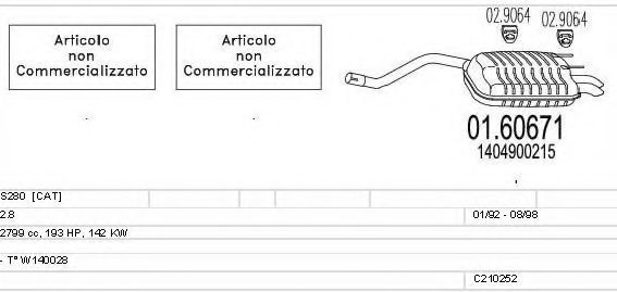 C210252004371 MTS Exhaust System
