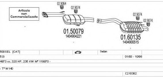 C210382008362 MTS Exhaust System Exhaust System