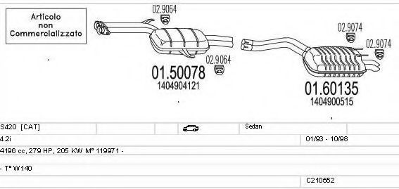 C210552008371 MTS Exhaust System