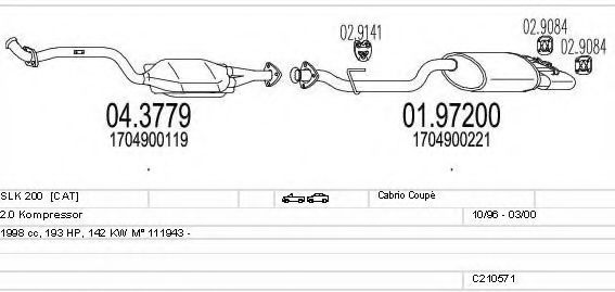 C210571009688 MTS Exhaust System