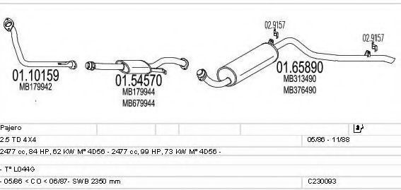 C230093018267 MTS Exhaust System