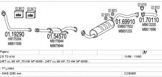 C230095004746 MTS Exhaust System Exhaust System