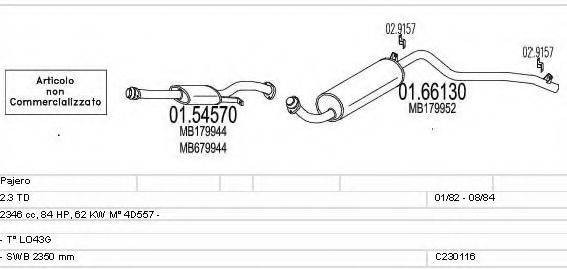 C230116007422 MTS Exhaust System