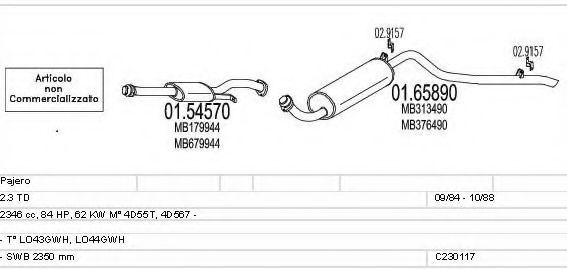 C230117008471 MTS Exhaust System