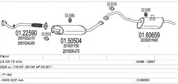 C240088004561 MTS Exhaust System