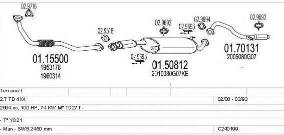 C240199009419 MTS Exhaust System Exhaust System