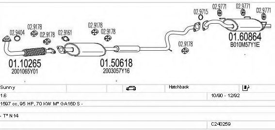 C240259010083 MTS Exhaust System Exhaust System