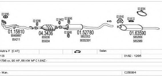 C250084005191 MTS Exhaust System