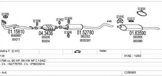 C250085005192 MTS Exhaust System