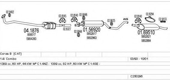 C250296005432 MTS Exhaust System