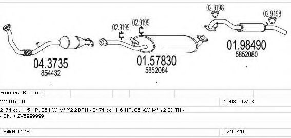 C250326005463 MTS Exhaust System