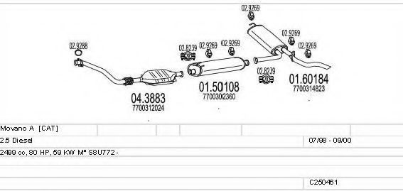 C250461005648 MTS Exhaust System Exhaust System