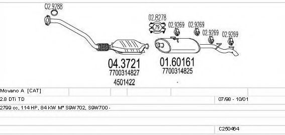 C250464005651 MTS Exhaust System Exhaust System