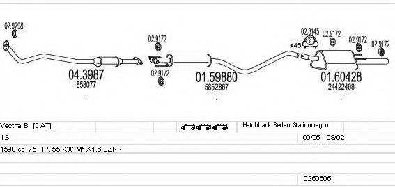 C250595005801 MTS Exhaust System