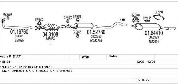 C250799004774 MTS Exhaust System