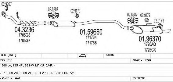C260278006184 MTS Exhaust System