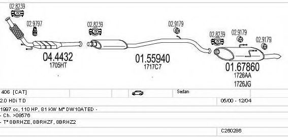 C260286006193 MTS Exhaust System
