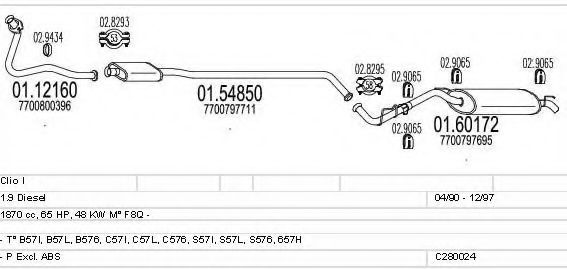 C280024006564 MTS Exhaust System Exhaust System