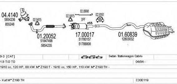 C300119018783 MTS Exhaust System