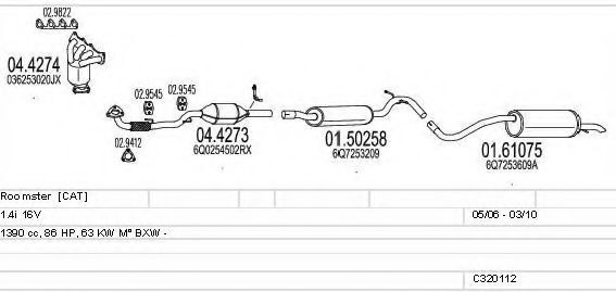 C320112016028 MTS Exhaust System Exhaust System
