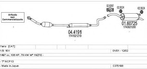 C370198001882 MTS Exhaust System