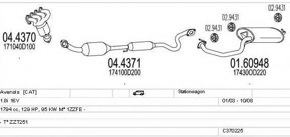 C370225010778 MTS Exhaust System