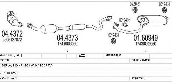 C370226010779 MTS Exhaust System Exhaust System