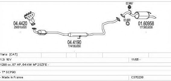 C370238010811 MTS Exhaust System