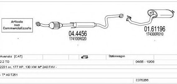 C370266022705 MTS Exhaust System Exhaust System