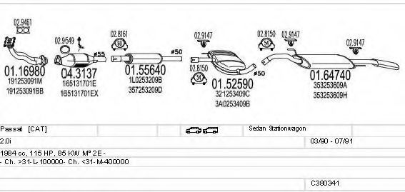 C380341003199 MTS Exhaust System
