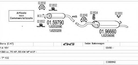 C380642007190 MTS Exhaust System