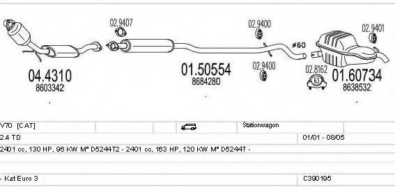 C390195003289 MTS Exhaust System