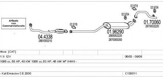 C130011025845 MTS Exhaust System Exhaust System