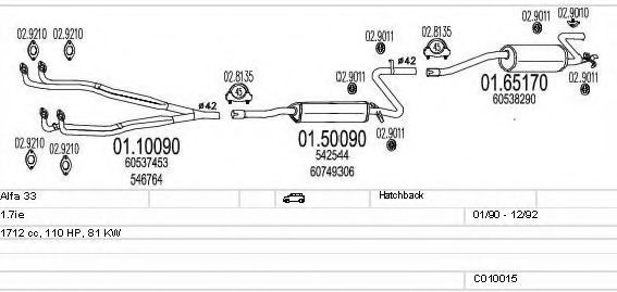 C010015000277 MTS Exhaust System