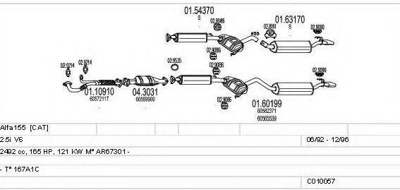 C010057000324 MTS Exhaust System