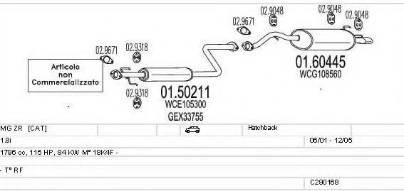 C290168007653 MTS Exhaust System Exhaust System