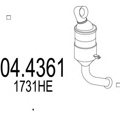 04.4361 MTS Catalytic Converter