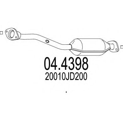 04.4398 MTS Exhaust System Catalytic Converter