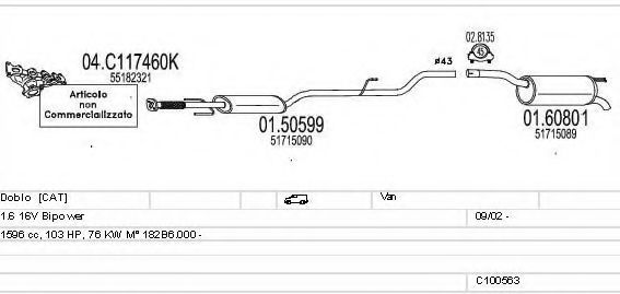 C100563013280 MTS Exhaust System