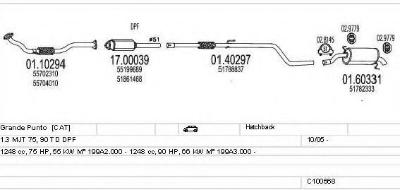 C100568023506 MTS Exhaust System Exhaust System